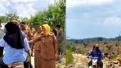 Wabup Bojonegoro Nurul Azizah, Tinjau Kesiapan Pembangunan Jalan, Di Desa Pragelan, Gondang