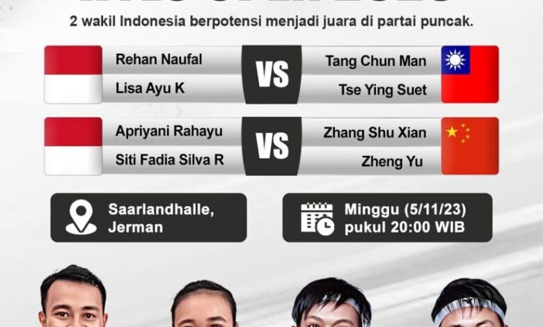 Indonesia Berpeluang Raih Juara Umum Hylo Open 2025 dengan Tiga Wakil di Final