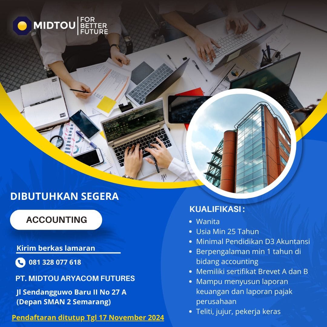Kesempatan Karir: Receptionist Profesional di PT MIDTOU Semarang