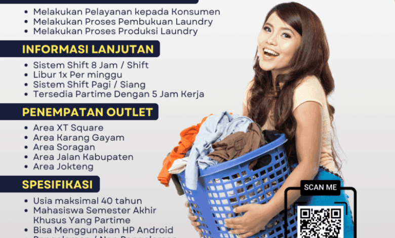 Lowongan Kerja Karyawati Laundry Assalam Tembalang Semarang