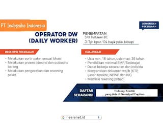 Lowongan Kerja Operator Daily Worker di SPX Express Semarang