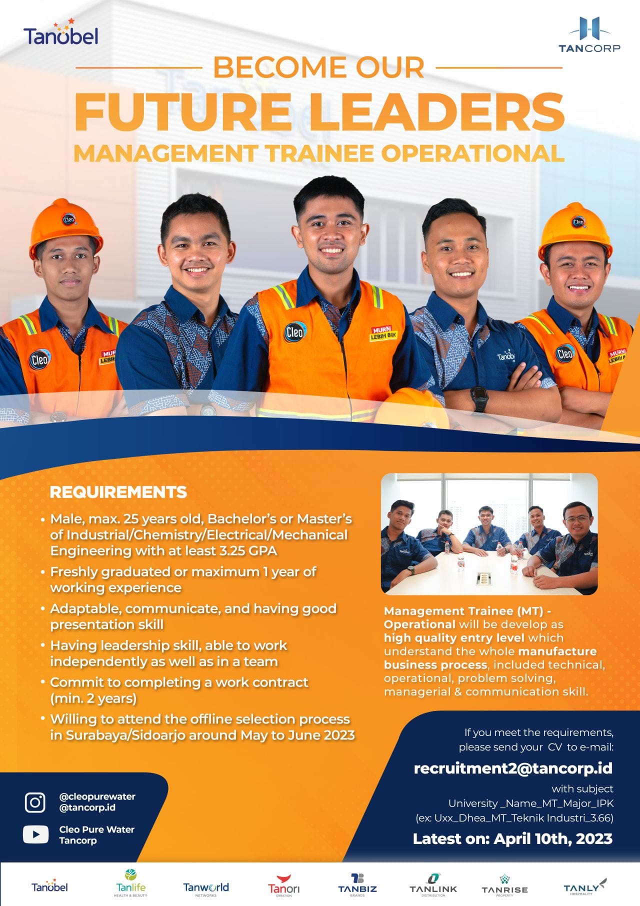 Lowongan Kerja Talent Acquisition Specialist di PT. Sariguna Primatirta Tbk (Tanobel) Surabaya