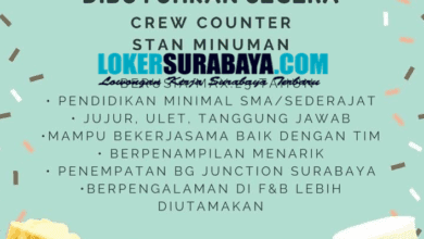 Lowongan Kerja Terbaru di BG Junction Surabaya: Event & Publicity Executive dan Teknisi Engineering