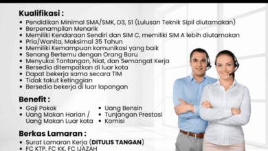 Peluang Karir di PT Fentura Windows Asia: Sales Canvasing, Staf Akuntansi & Pajak, Staf Purchasing, Admin Proyek/Estimator (Semarang)