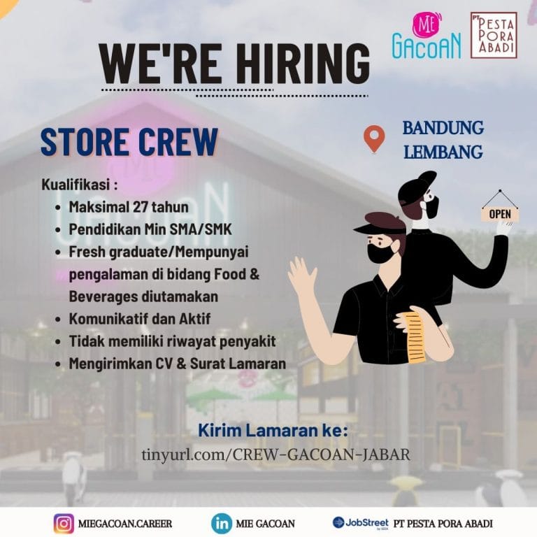 Dicari: Store Crew untuk Dikichi di Semarang!