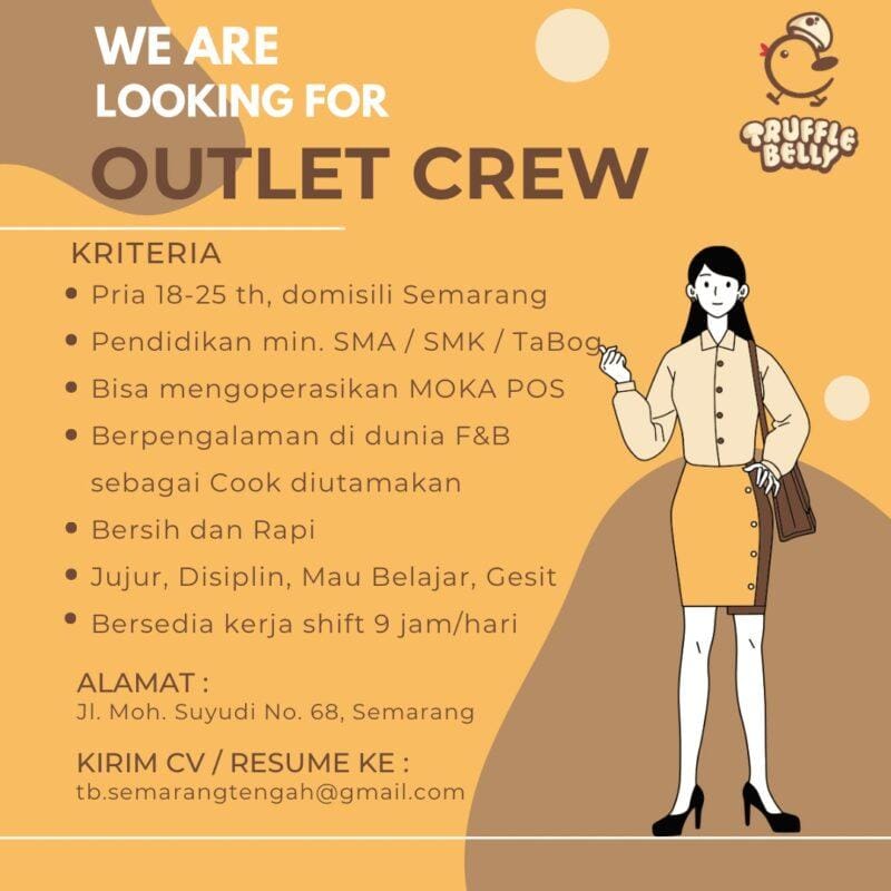 Lowongan Kerja Crew Outlet Truffle Belly Cabang BSB City Semarang