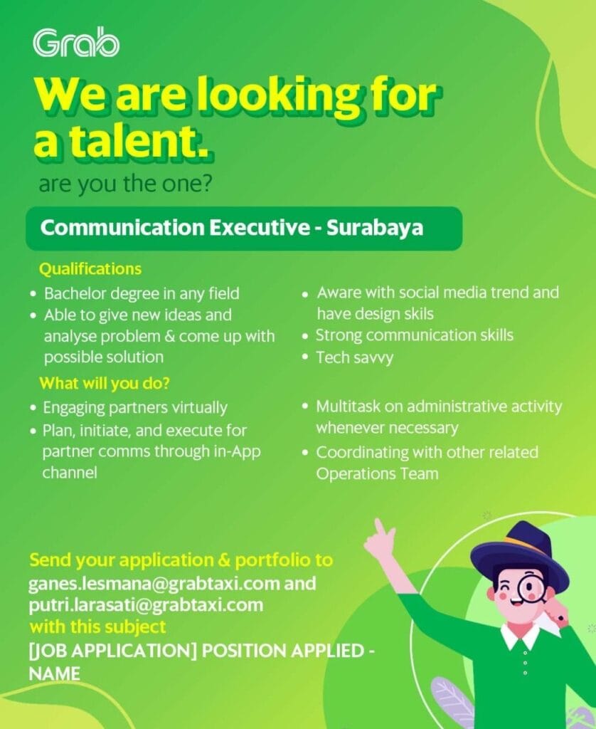 Peluang Karir di Surabaya: Bergabung dengan Grab sebagai Merchant Lending Solutions Associate