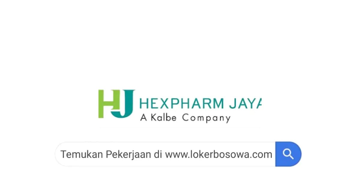 PT. Hexpharm Jaya Laboratories Buka Lowongan Kerja Sales Representative di Jawa Timur!