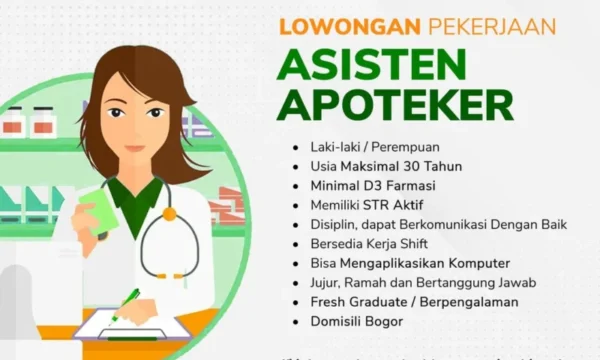 Asisten Apoteker Senior di Lingkungan Farmasi