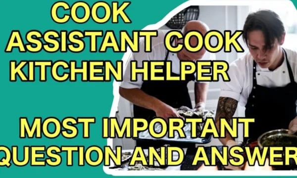 Cook Assistant – Support Kitchen Operations