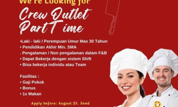 Crew Outlet Part Time Sukajadi