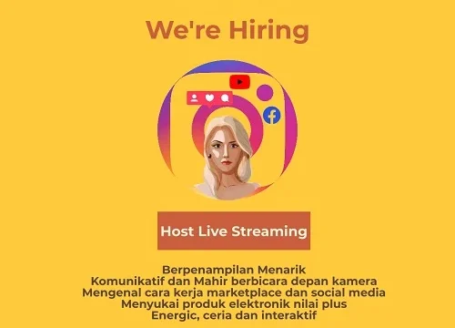 Freelance Live Streaming Host