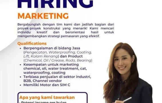 Koordinator Marketing Lapangan – Area Pontianak