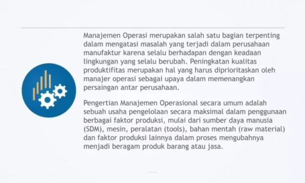 Manajer Produksi – Pengelolaan Proses dan Kualitas