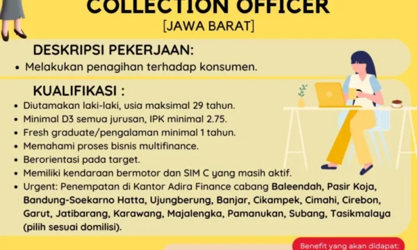 Officer Remedial (Collection) – Karawang, Jawa Barat