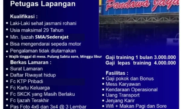 Petugas Pengumpul Lapangan – Sragen