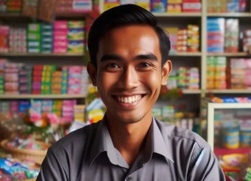 Pramuniaga Toko Retail dan Penjualan Produk