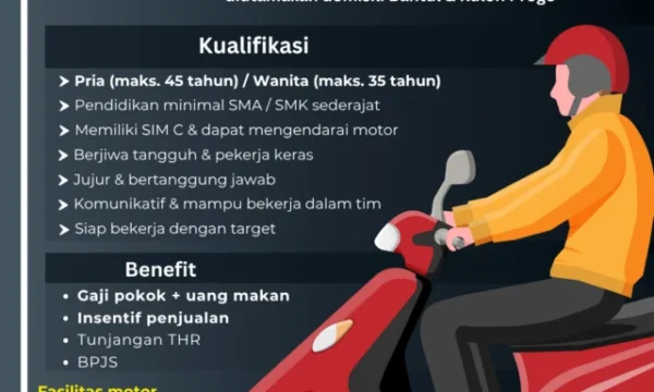 Sales Motoris Regional Wilayah Rangkasbitung