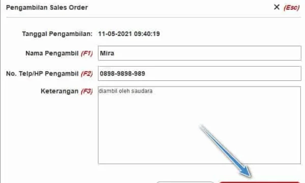 Sales Pengambil Order (TO) Area Bukit Tinggi