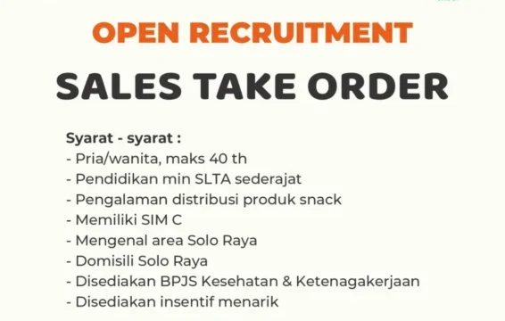 Sales Pengambilan Order (TO) Area Bojonegoro
