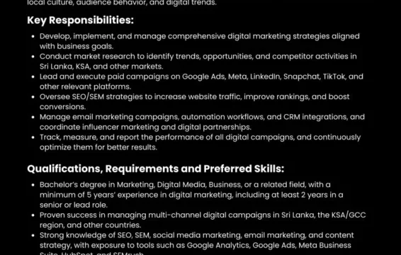 Senior Digital Marketing Specialist