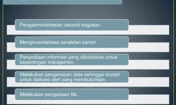 Staff Administrasi Perkantoran dan Pengarsipan Dokumen