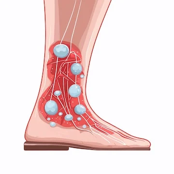 Ilustrasi Diagram Asam Urat pada Kaki Manusia Vektor AI Premium Ilustrasi Diagram Asam Urat pada Kaki Manusia Vektor AI Premium