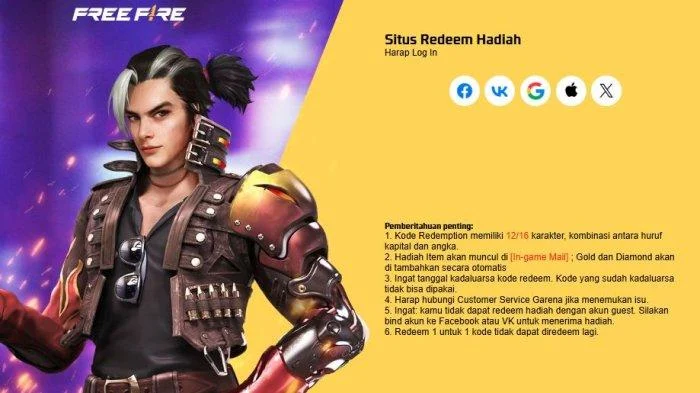 Kode Redeem FF Free Fire Terbaru Kamis 10 Juli 2025 Banjir Diamond dan