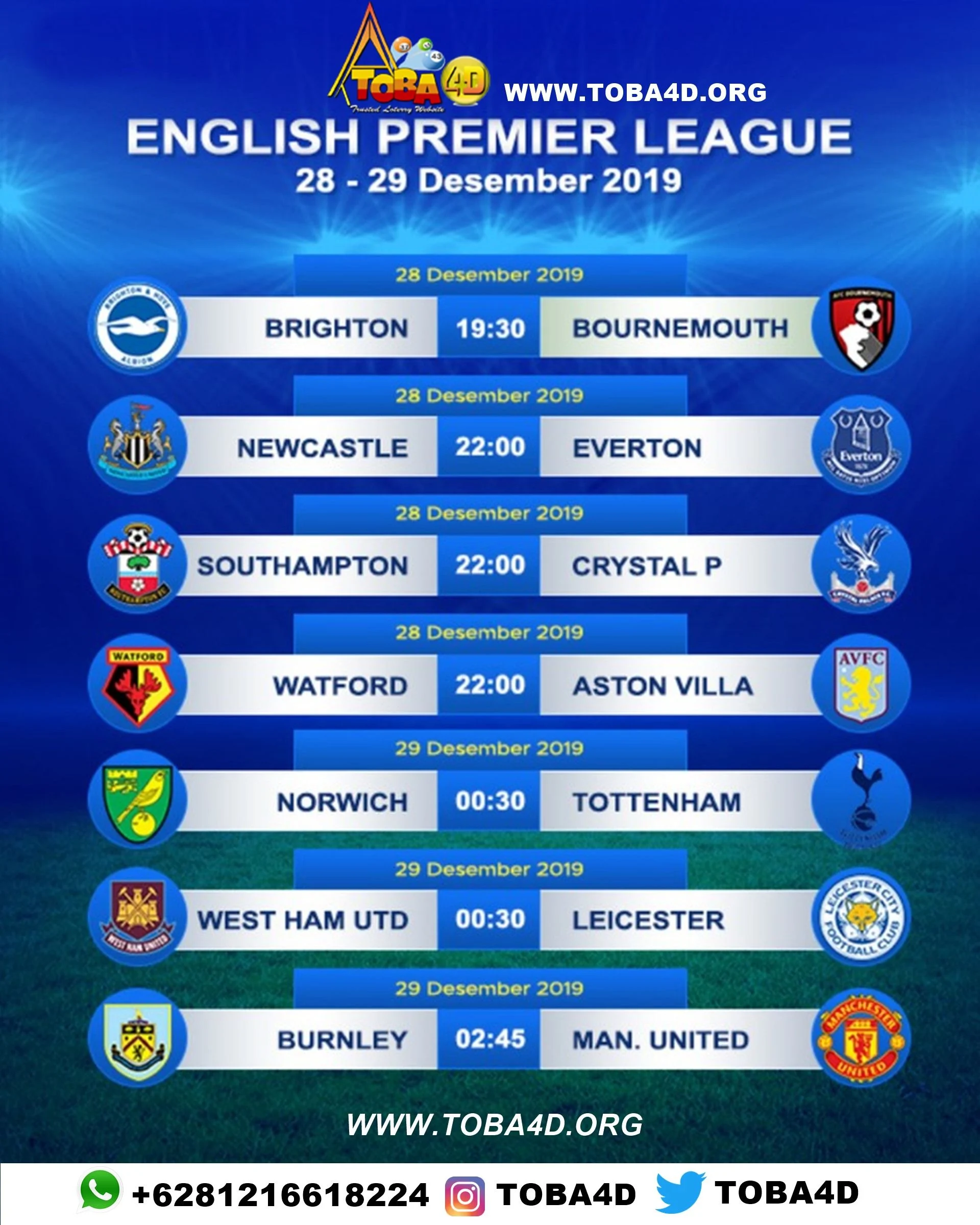 Jadwal Liga 1 Inggris - Piffle me