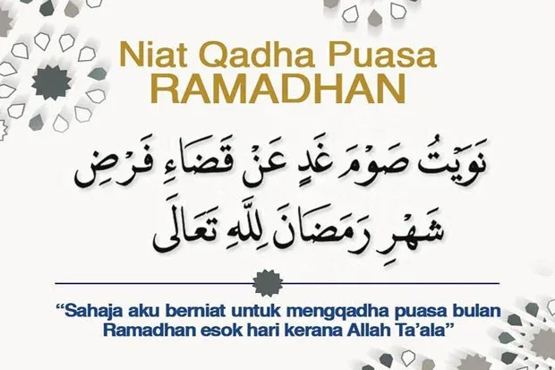 Niat Puasa Qadha Tata Cara Doa yang Perlu Diketahui