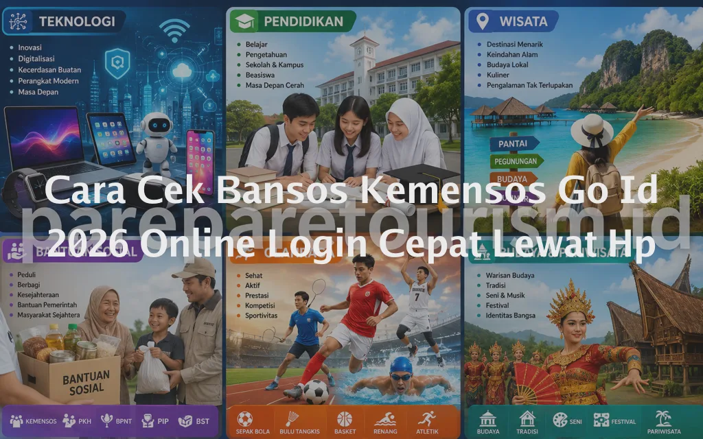 Cara Cek Bansos Kemensos Go Id 2026 Online Login Cepat Lewat Hp