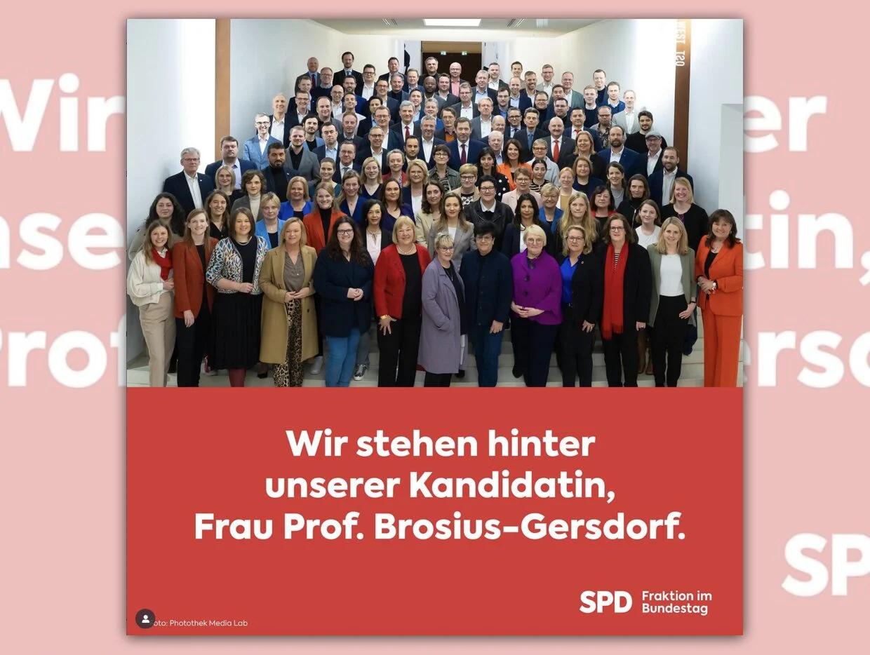SPD stellt sich hinter Brosius-Gersdorf und will Kandidatur nicht