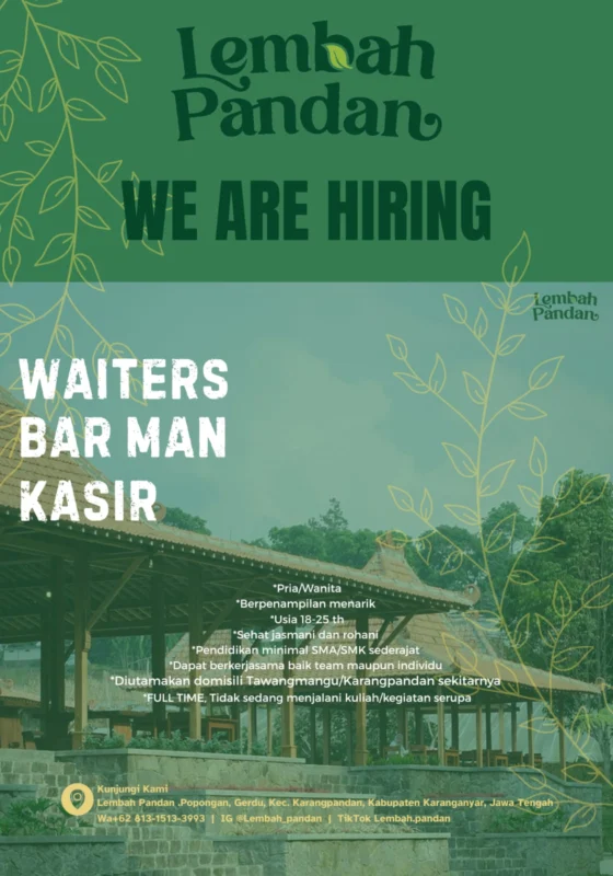 Kasir Toko Lembah Pandan di Tawangmangu