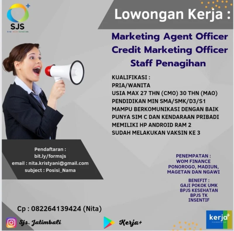 Marketing Officer Kredit – Solok